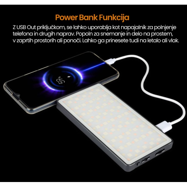 LED lučka za foto - video PANEL R135