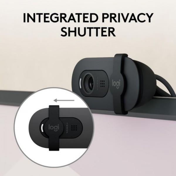 Logitech USB spletna kamera Brio 100, grafitna