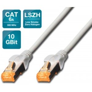 Patch kabel Cat.6A SFTP 1m sivi