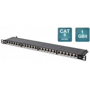 Patch panel 24port STP Cat.6 0,5U
