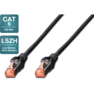 Patch kabel Cat.6 SFTP 0,25m črni