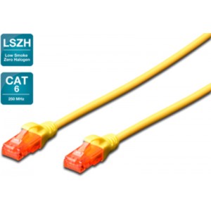Patch kabel Cat.6 UTP 0,5m rumen LSHF