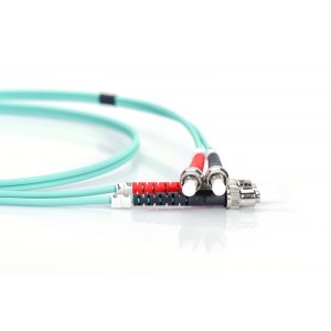 Optični patch kabel ST-ST Duplex 2.0mm OM3 50/125 LSZH 1m