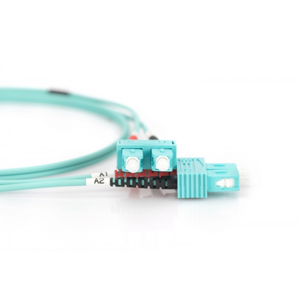 Optični patch kabel SC-SC Duplex 2.0mm OM3 50/125 LSZH 1m