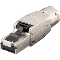 Mrežni konektor RJ45 Cat. 8.1 STP za montažo na inštalacijski kabel, oklopljen